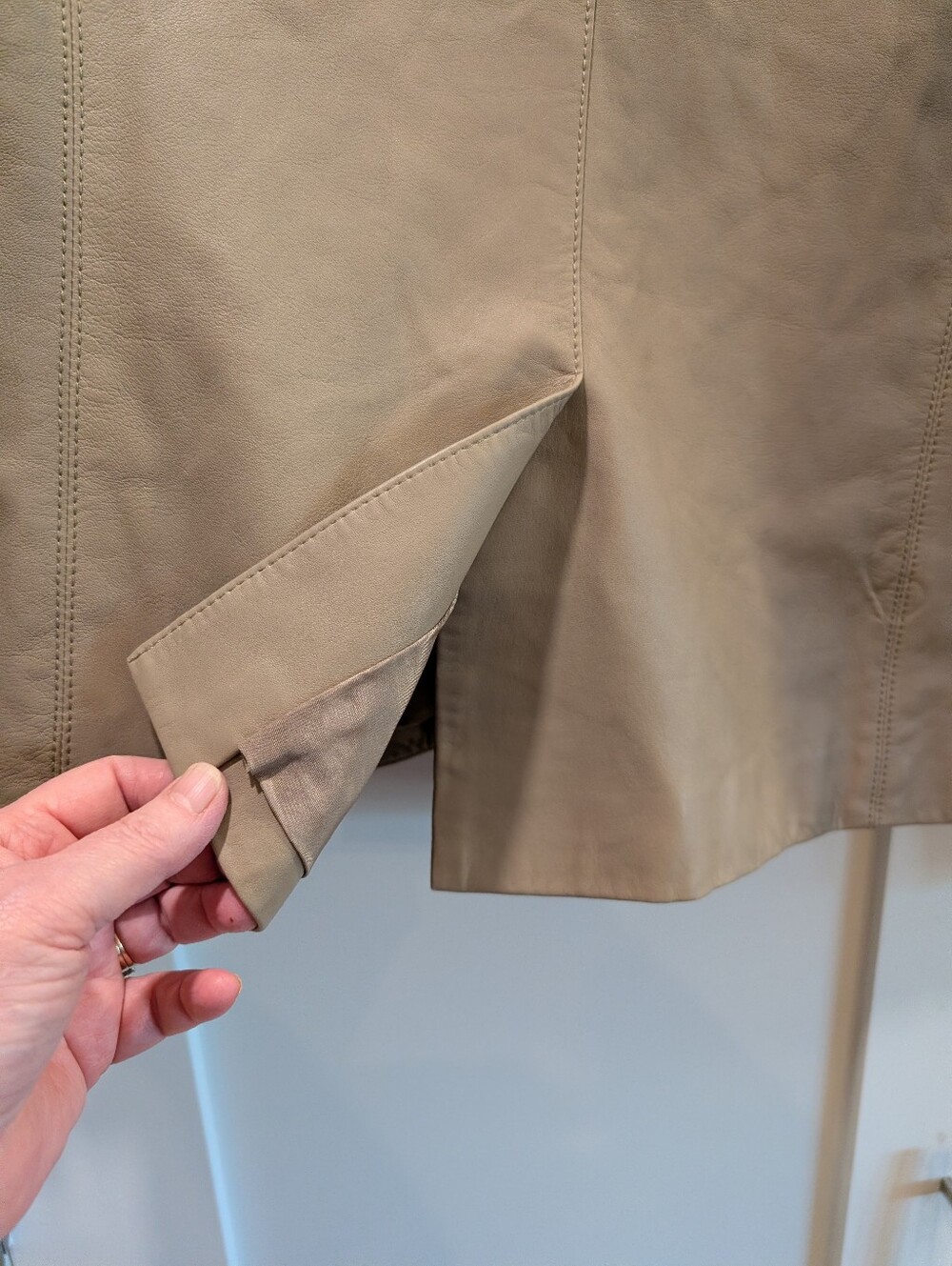 Theory Leather Jacket,L - Picture 4 of 11